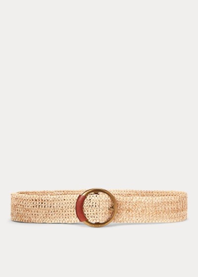 Women's Polo Ralph Lauren Lennox Raffia Belt | 715280QDC